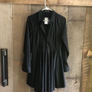 Black Cotton Shirtdress- Brand New with Tags!
